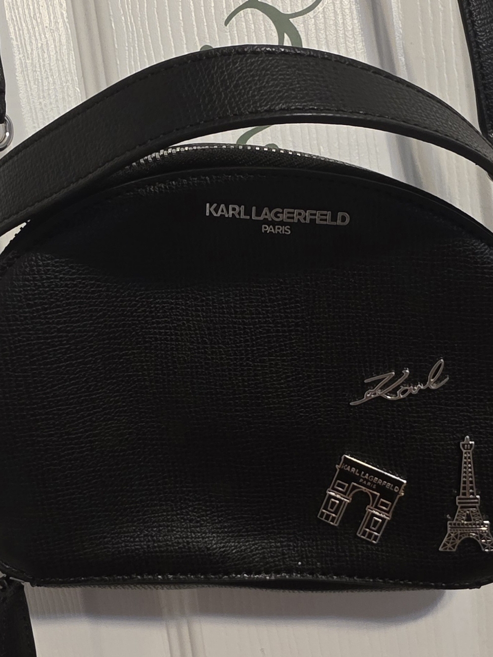 Karl Lagerfeld Paris Black Crossbody Bag